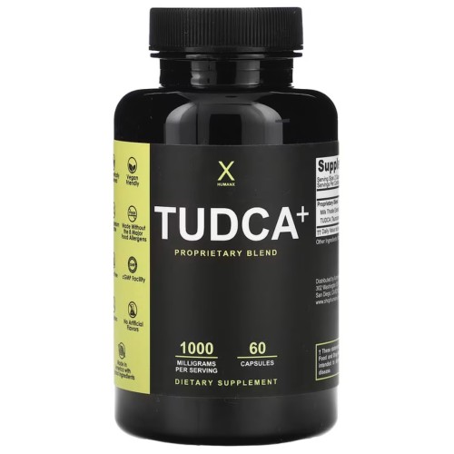 Humanx, Tudca+, 1000 мг, 60 капсул (500 мг в 1 капсуле)